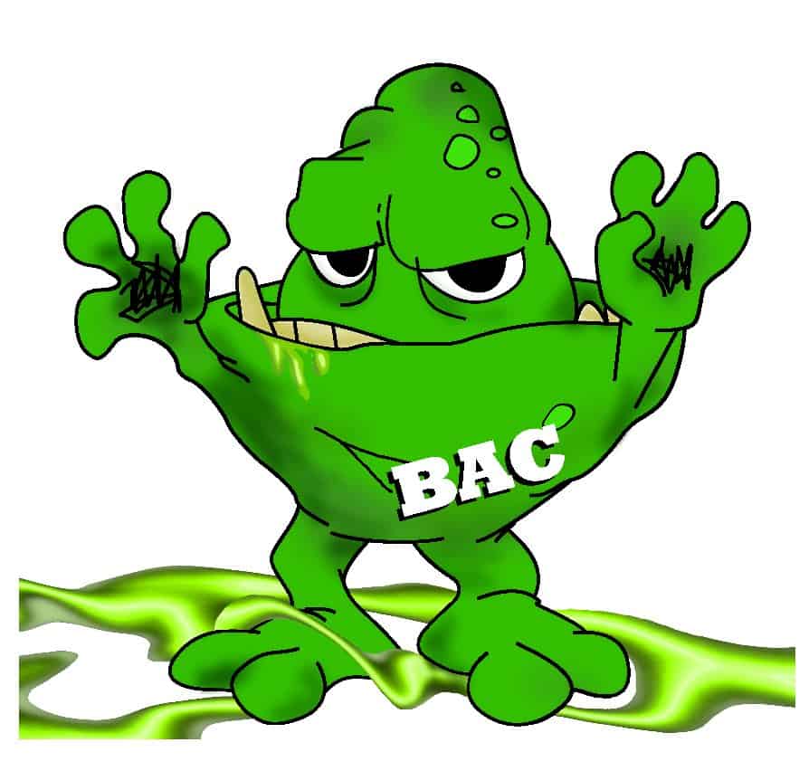 BAC, the cartoon bacteria character to promote food safety practices