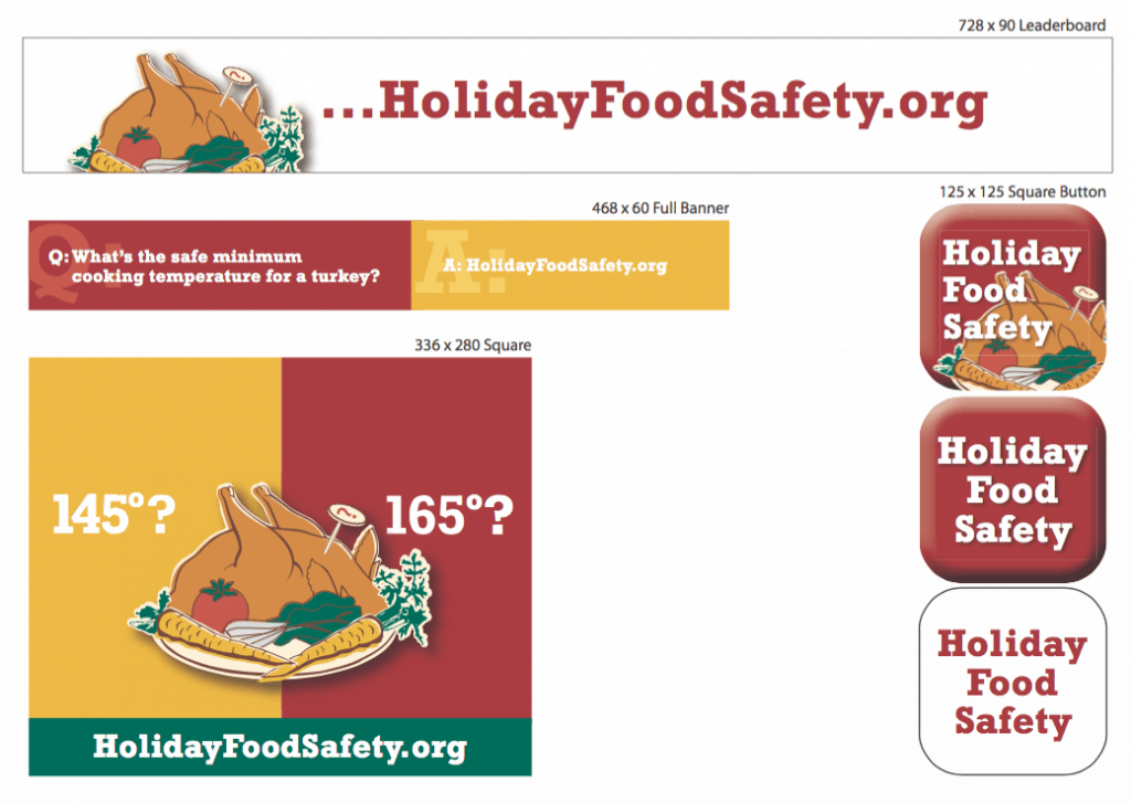 Holiday Food Safety Web Graphics