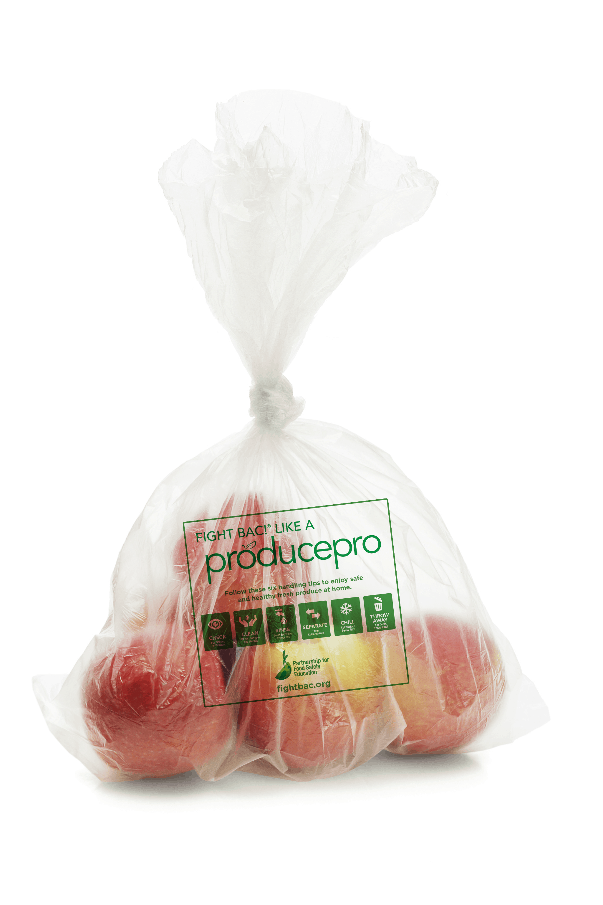 apples in a bag with ProducePros logo on bag