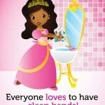 CDC Princess Handwashing Poster