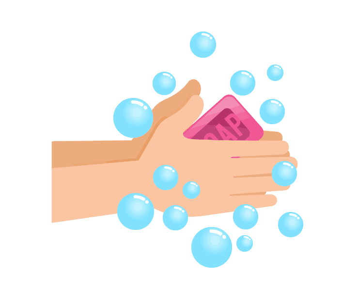 clip art of hands washing with soap