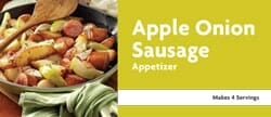 Apple Onion Sausage Appetizer
