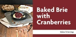 Baked Brie with Cranberries Recipe