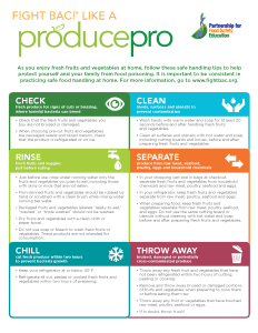 Produce Pro Consumer Fact Sheet