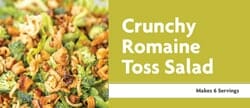 Crunchy Romaine Toss Salad Recipe
