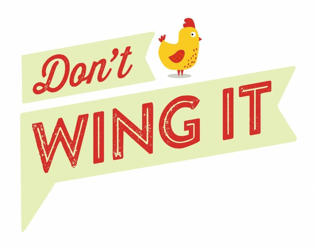Don't Wing It Logo wo tag