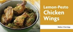 Lemon Pesto Chicken Wings Recipe