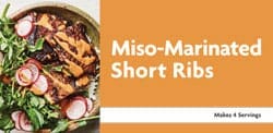 Miso Marinated Short Ribs Recipe