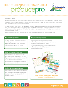 Produce Pro Curriculum Overview