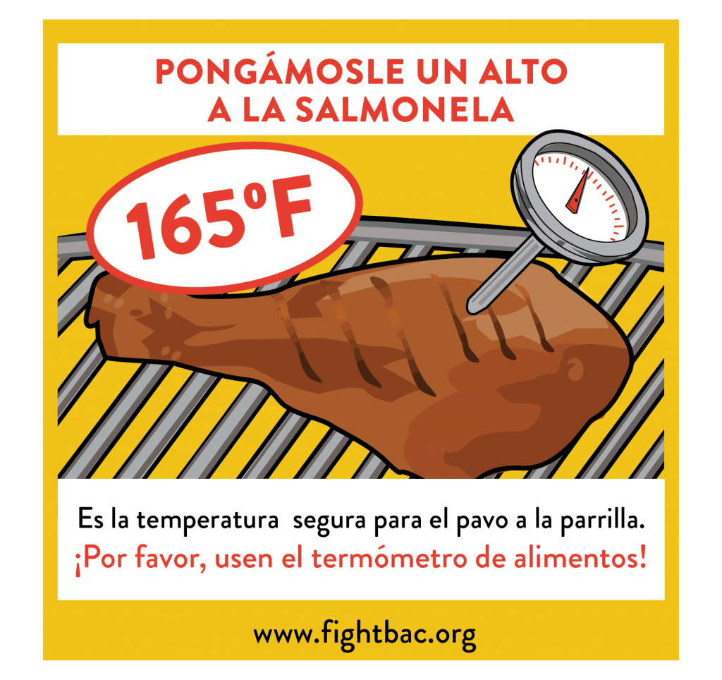 Summer Without Salmonella Postcard Spanish Turkey Salmonella Yellow