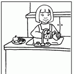 Fruits and Vegetables coloring page