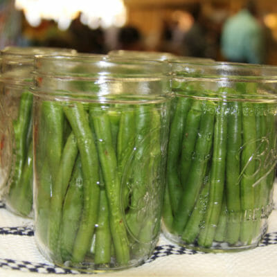 canned pickled green beans