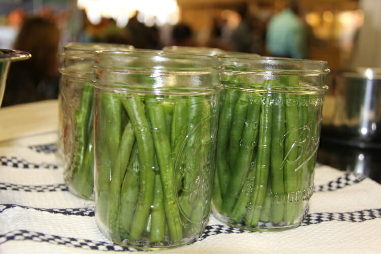 canned pickled green beans